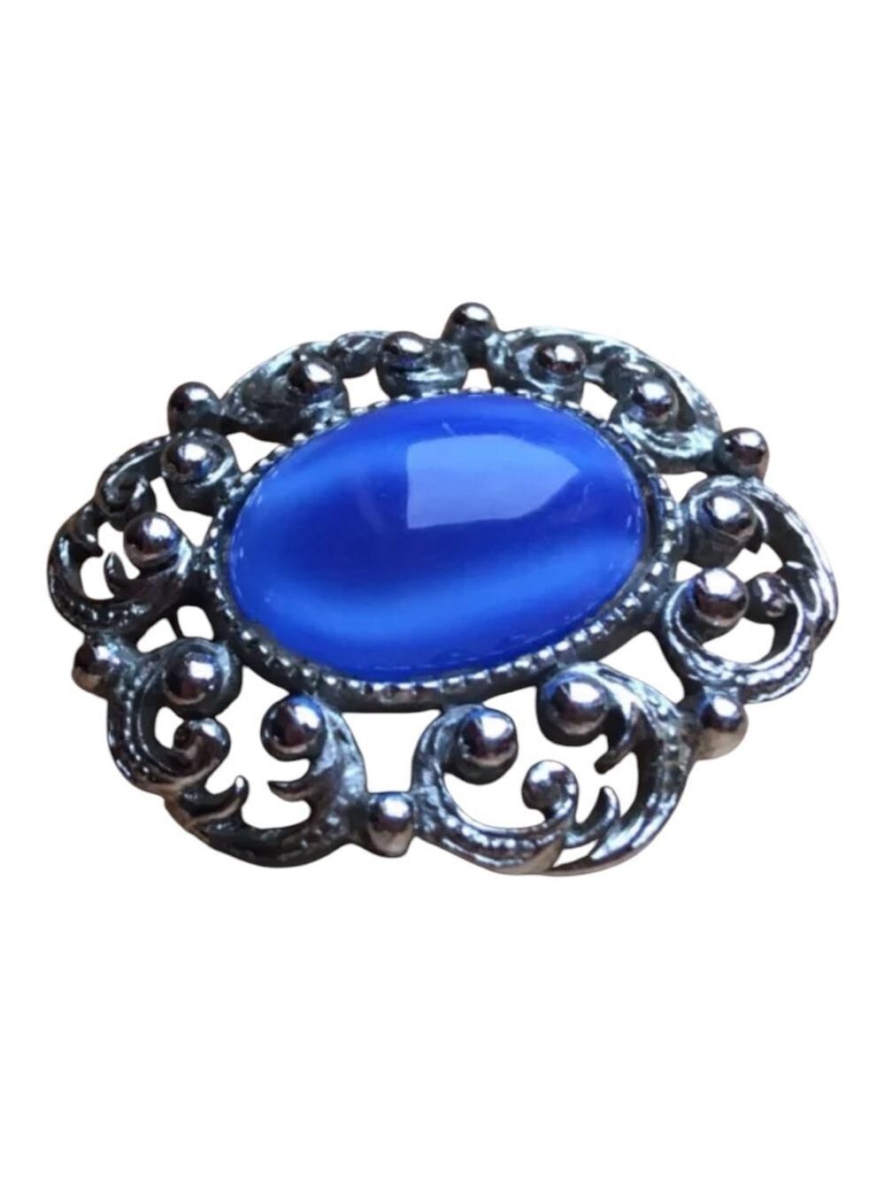 Women's Unbranded Brooch, OS, Blue Vintage 0803